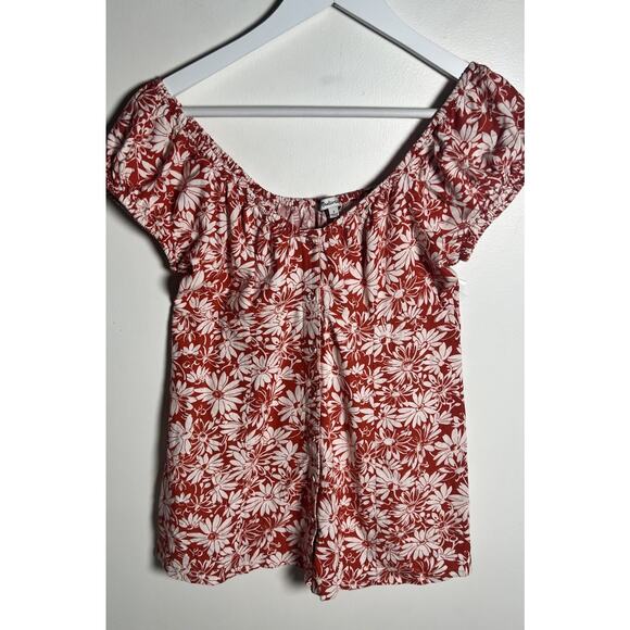 Madewell Margie Mini Dress In Abstract‎ Flora Orange Floral Linen Blend Size 2 - Picture 5 of 11